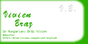 vivien braz business card